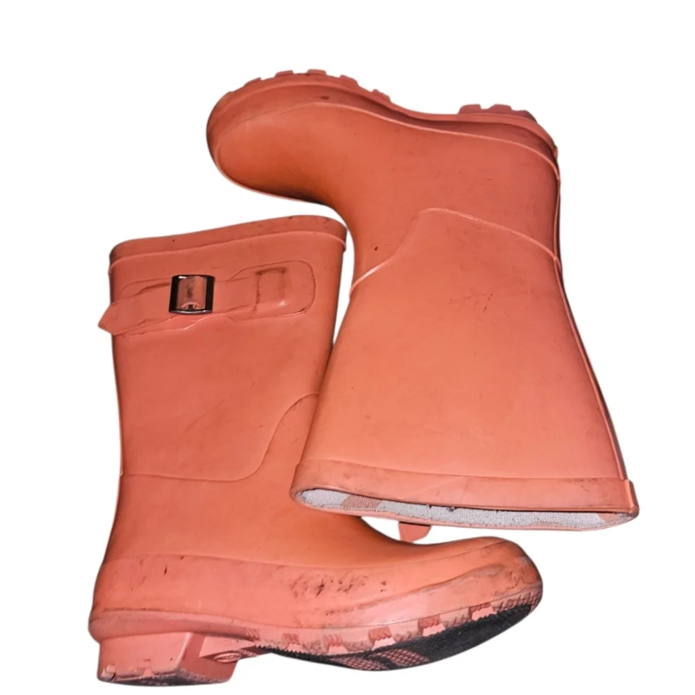 Orange Rain Boots